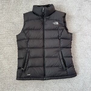 The North Face Black Puffer Vest 700
